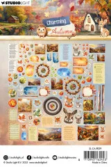 Studio Light - Paper Elements - Charming Autumn - Labels, Images & Animal Heads