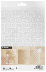 Studio Light - A5 Acetate Sheets - Cottage Christmas - Plaid & Snow