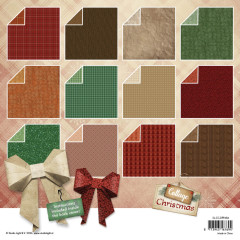 Studio Light - 8x8 Multi-Purpose Paper Pad - Cottage Christmas - Origami & Backgrounds
