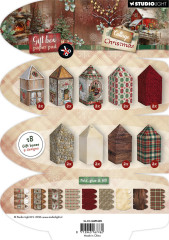 Studio Light - Cottage Christmas A5 Gift Box Paper Pad - House Box