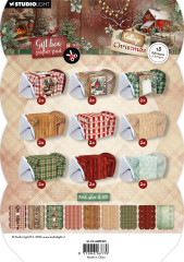 Studio Light - Cottage Christmas A5 Gift Box Paper Pad - Christmas Cracker