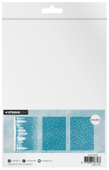 Studio Light - A5 Acetate Sheets - Christmas Forest - Snow & Landscape