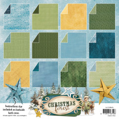 Studio Light - 8x8 Multi-Purpose Paper Pad - Christmas Forest - Origami & Backgrounds
