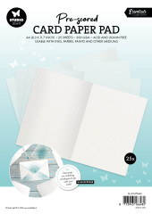 Studio Light - Pre-Scored Card Paper Pad A5 - White Cards