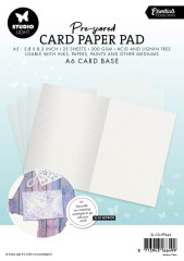 Studio Light - Pre-Scored Card Paper Pad A6 - White Cards