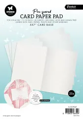Studio Light - Pre-Scored Card Paper Pad 5x7 Inch White Cards