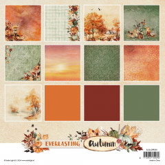 Studio Light 8x8 Paper Pad - Everlasting Autumn - Background Paper