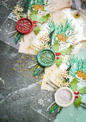 Studio Light - Christmas Acetate Sheets - Snowflakes White