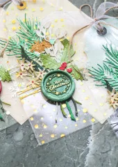 Studio Light - Christmas Acetate Sheets - Snowflakes Gold