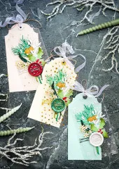 Studio Light - Christmas Acetate Sheets - Snowflakes Silver