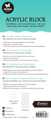 Studio Light Acrylblock für Clear Stamps (15x7cm)