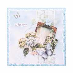 Studio Light - Essentials Cutting Dies - Torn Edge Cutting Die - Folded Card Square