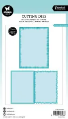 Studio Light - Essentials Cutting Dies - Torn Edge Cutting Die - Folded Card Rectangle