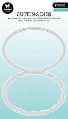 Studio Light - Essentials Cutting Dies - Torn Edge Cutting Die - Folded Card Oval