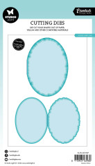 Studio Light - Essentials Cutting Dies - Torn Edge Cutting Die - Folded Card Oval