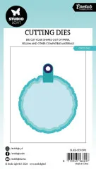 Studio Light - Essentials Cutting Dies - Torn Edge Cutting Die - Circle Tag