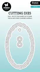 Studio Light - Essentials Cutting Dies - Torn Edge Cutting Die - Oval Tag