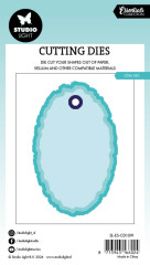 Studio Light - Essentials Cutting Dies - Torn Edge Cutting Die - Oval Tag