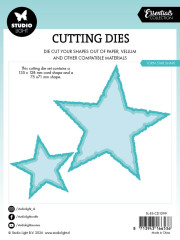 Studio Light - Essentials Cutting Dies - Torn Edge Cutting Die - Torn Star Shape