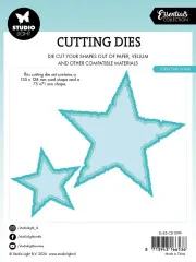Studio Light - Essentials Cutting Dies - Torn Edge Cutting Die - Torn Star Shape