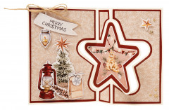 Studio Light - Cutting Dies - Christmas Essentials Nr. 839 - Star Folding Card