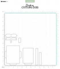 Studio Light - Cutting Dies - Christmas Essentials Nr. 845 - Pass Holder Gift