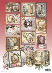 Studio Light - A4 Card Making Paper Pad - Essentials Nr. 11 - Romantic Christmas