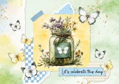 Studio Light A4 Card Making Pad - Spring Wings