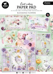 Studio Light A4 Card Making Pad - Blooming Flowers