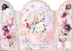 Studio Light A4 Card Making Pad - Blooming Flowers