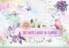 Studio Light A4 Card Making Pad - Blooming Flowers