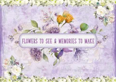 Studio Light A4 Card Making Pad - Blooming Flowers