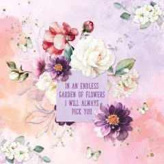 Studio Light A4 Card Making Pad - Blooming Flowers