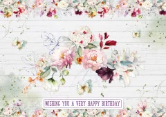 Studio Light A4 Card Making Pad - Blooming Flowers