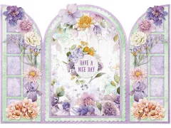 Studio Light A4 Card Making Pad - Blooming Flowers