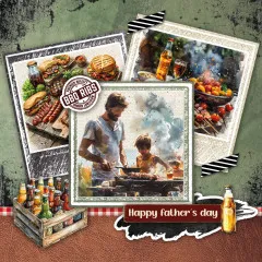 Studio Light A4 Card Making Pad - BBQ Party