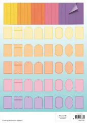 Studio Light A4 Die-Cut Card Shapes - Happy and Bright