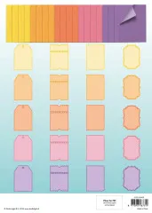 Studio Light A4 Die-Cut Card Shapes - Happy and Bright
