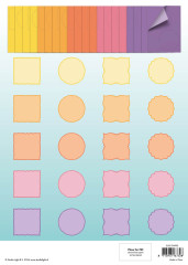 Studio Light A4 Die-Cut Card Shapes - Happy and Bright