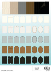 Studio Light A4 Die-Cut Card Shapes - Naturals and Essentials - for 105x148mm Cards Essentials Card Making Pad