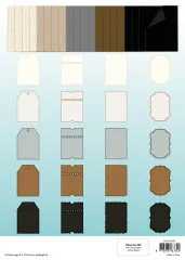 Studio Light A4 Die-Cut Card Shapes - Naturals and Essentials - for 127x178mm Cards Essentials Card Making Pad