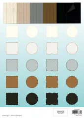 Studio Light A4 Die-Cut Card Shapes - Naturals and Essentials - for 152x152mm Cards Essentials Card Making Pad