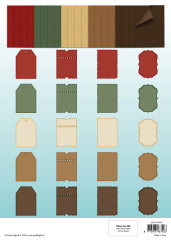 Cottage Christmas - Card Shapes for 127x178mm Cards Essentials Card Making Pad