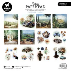 Studio Light - 8x8 Collage Paper Pad - Oldtimer Chique