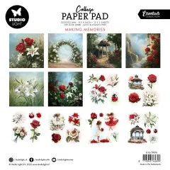 Studio Light - 8x8 Collage Paper Pad - Making Memories