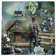 Studio Light - 8x8 Collage Paper Pad - Denim Weekends