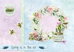 Studio Light - A4 Die-Cut Designer Paper Pad - Garden Season