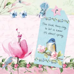 Studio Light - A4 Die-Cut Designer Paper Pad - Spring Birds