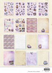 Studio Light - A4 Die-Cut Designer Paper Pad - Lavender Season