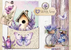 Studio Light - A4 Die-Cut Designer Paper Pad - Lavender Season